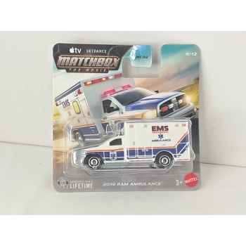 Matchbox 1:64 The Movie - Ram Ambulance 2019 white